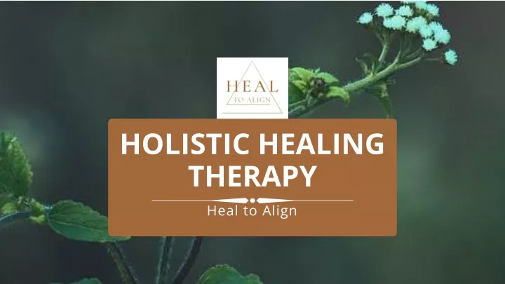 holistic healing therapy