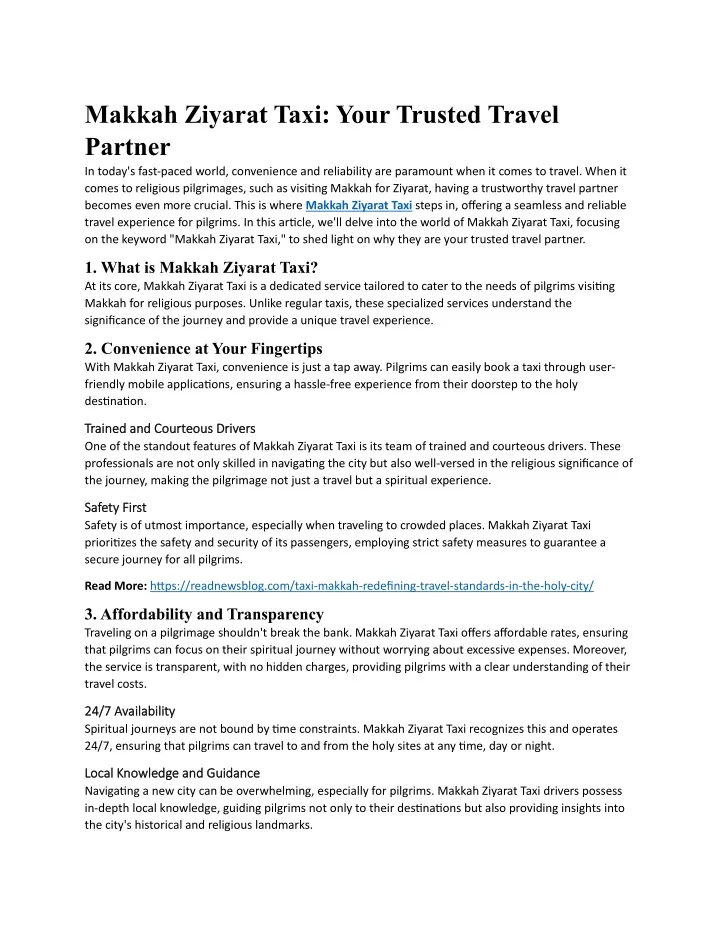 makkah ziyarat taxi your trusted travel partner