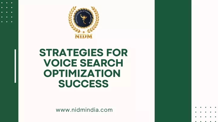 strategies for voice search optimization success