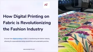 How Digital Printing on Fabric is Revolutionizing the Fashion Industry