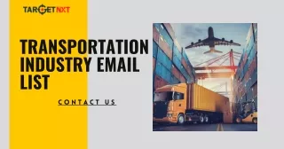 100% Verified Transportation Industry Email List in USA-UK