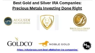 Best Gold and Silver Companies Operating in the US