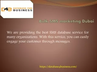 Bulk SMS marketing Dubai