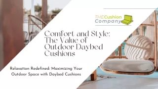Outdoor Daybed Cushions | The Cushion Company