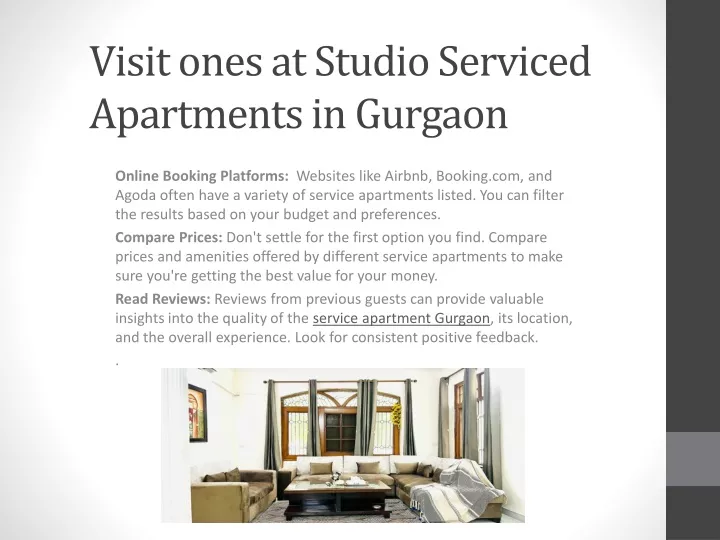 visit ones at studio serviced apartments in gurgaon