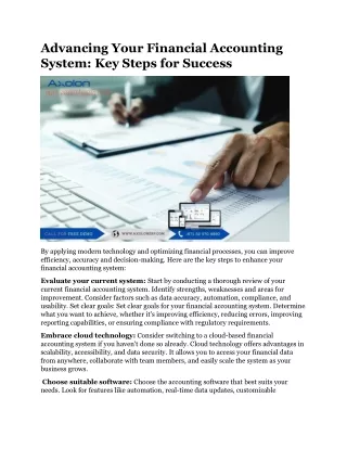 advancing your financial accounting system