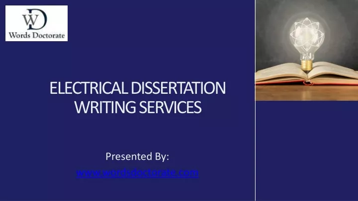 electrical dissertation writing services