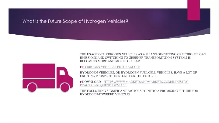 what is the future scope of hydrogen vehicles