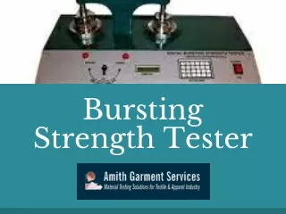 Bursting Strength Tester