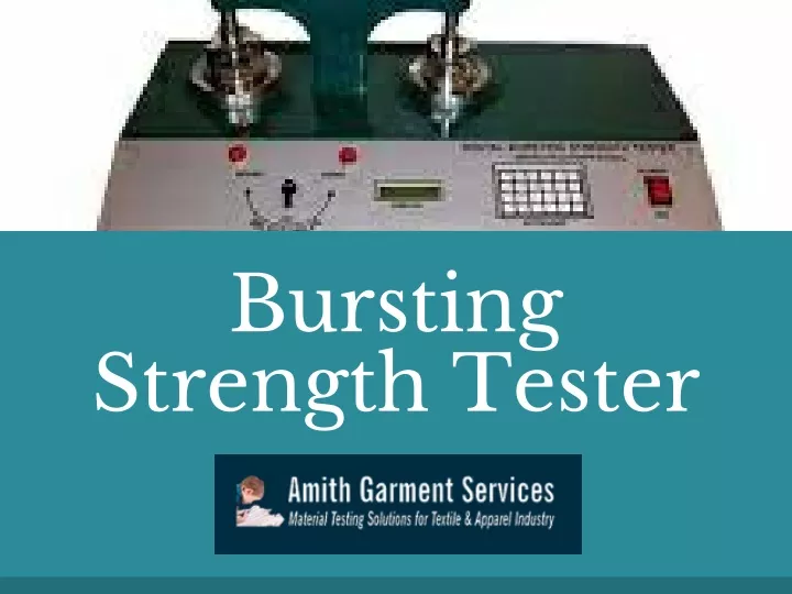 bursting strength tester