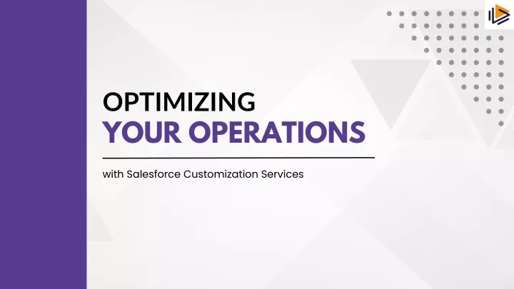 optimizing your operations