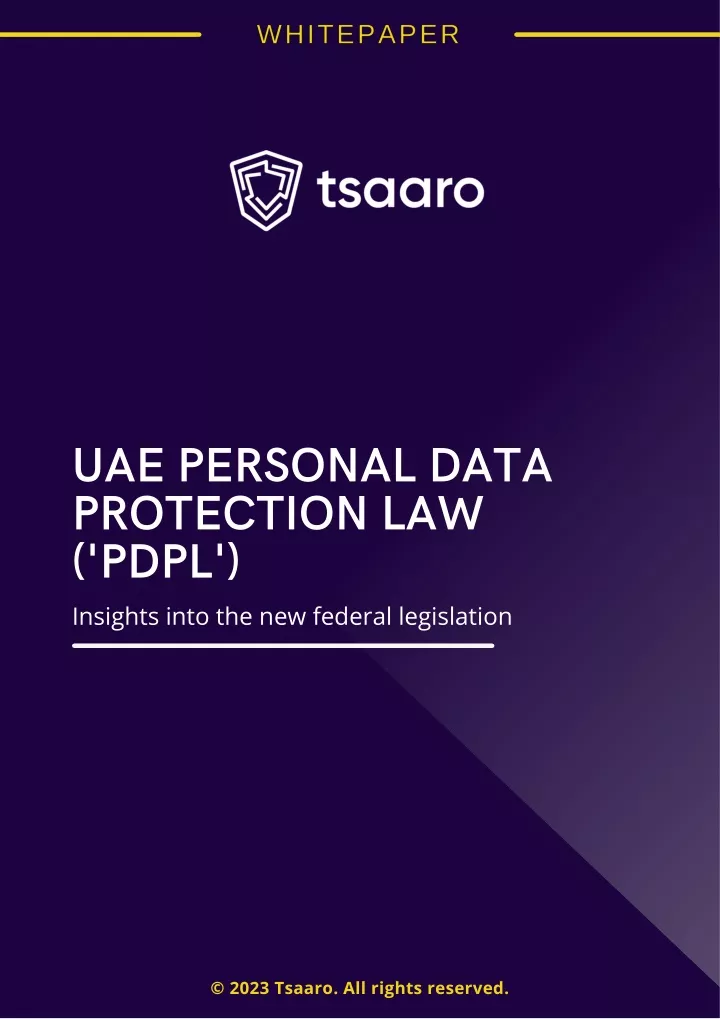 uae personal data protection law pdpl insights