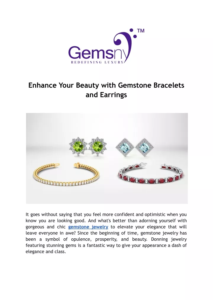 enhance your beauty with gemstone bracelets