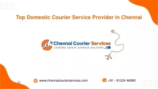Renowned For Excellence in Domestic Package Delivery in Chennai