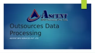 Outsources Data Processing - AscentBPO