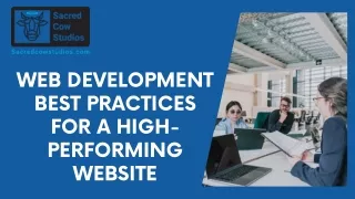 Web Development Best Practices for a High-Performing Website