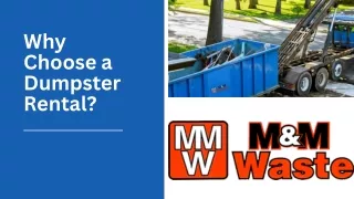 Why Choose a Dumpster Rental?
