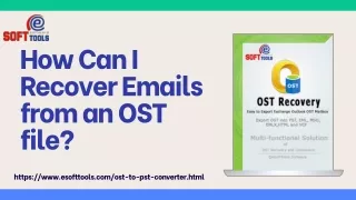 How Can I Recover Emails from an OST file?