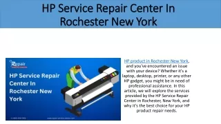 Reliable HP Service Repair Center in Rochester, New York