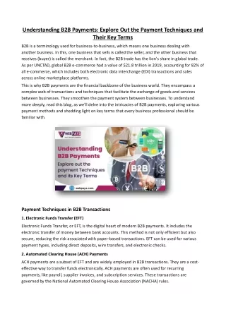 understanding b2b payments explore