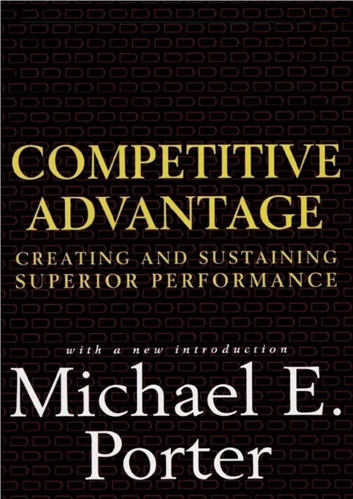 pdf read online competitive advantage creating