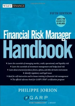 Read ebook [PDF]  Financial Risk Manager Handbook (Wiley Finance)