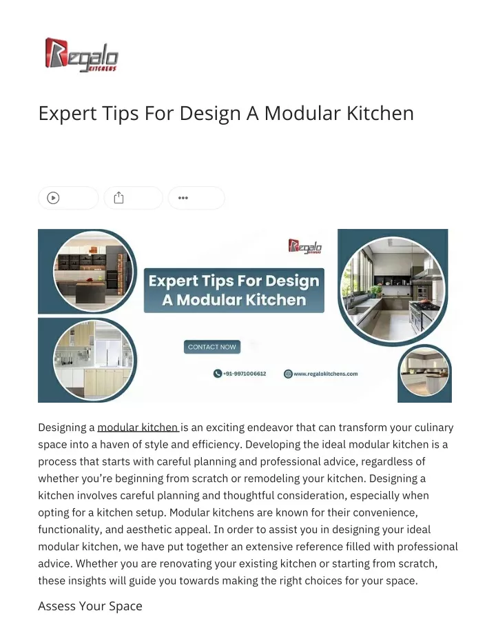 expert tips for design a modular kitchen