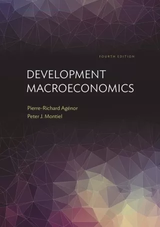 get [PDF] Download Development Macroeconomics: Fourth Edition