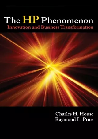 get [PDF] Download The HP Phenomenon: Innovation and Business Transformation