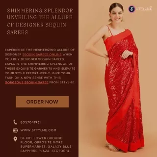 Shimmering Splendor Unveiling the Allure of Designer Sequin Sarees