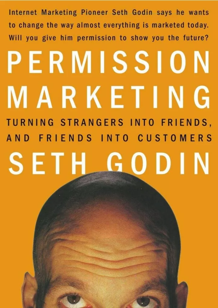 read pdf permission marketing turning strangers