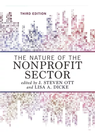 PDF/READ/DOWNLOAD  The Nature of the Nonprofit Sector
