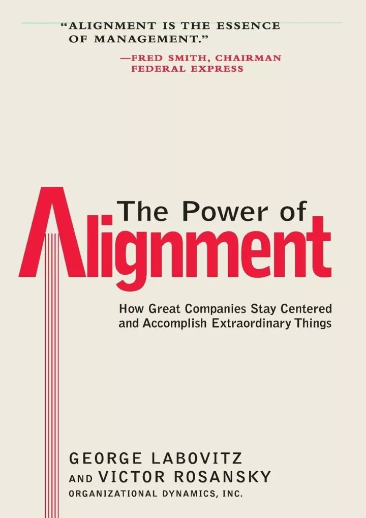 pdf read the power of alignment how great