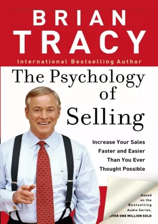 PDF/READ/DOWNLOAD  The Psychology of Selling: Increase Your Sales Faster and Eas