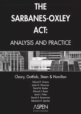 READ [PDF]  The Sarbanes-Oxley Act: Analysis and Practice