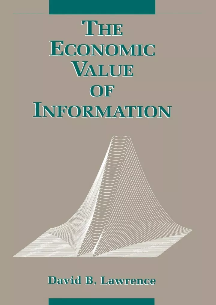 read ebook pdf the economic value of information