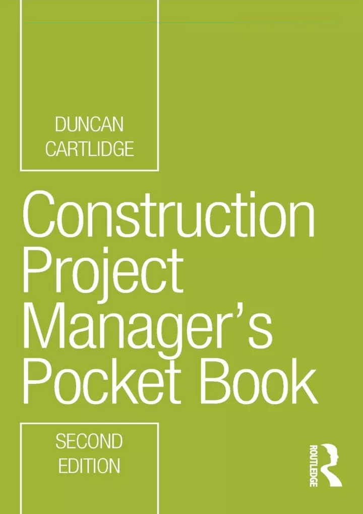 read pdf construction project manager s pocket