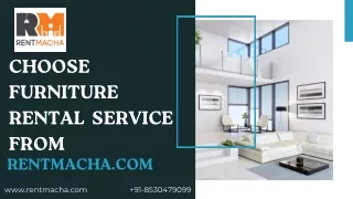 Furniture Rental Service - RentMacha