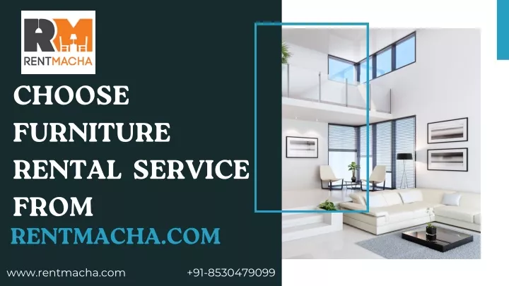 choose furniture rental service from rentmacha com