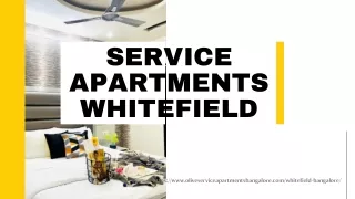 Service Apartments Whitefield