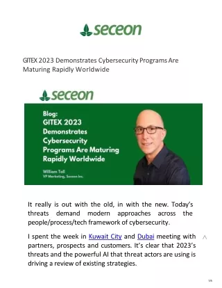 gitex 2023 demonstrates cybersecurity programs