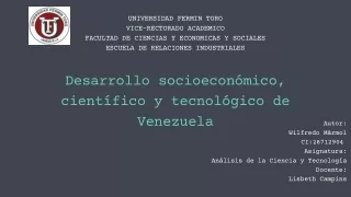 Desarrollo socioeconómico, científico y tecnológico de Venezuela