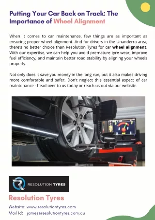 Putting Your Car Back on Track The Importance of Wheel Alignment