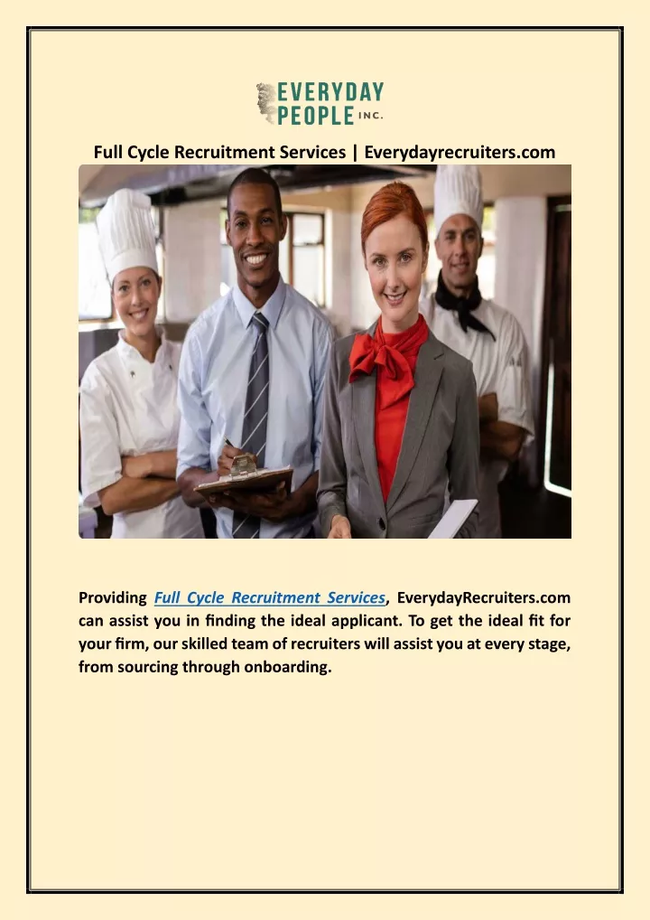 full cycle recruitment services