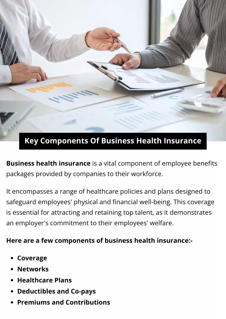 key components of business health insurance