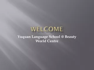 welcome