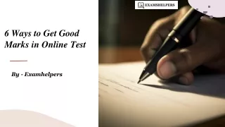 6 Ways to Get Good Marks in Online Tests