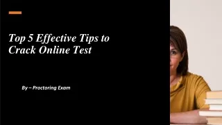 Top 5 Effective Tips to Crack Online Test​