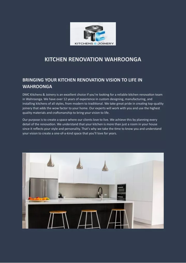 kitchen renovation wahroonga