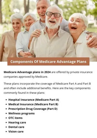 Components Of Medicare Advantage Plans